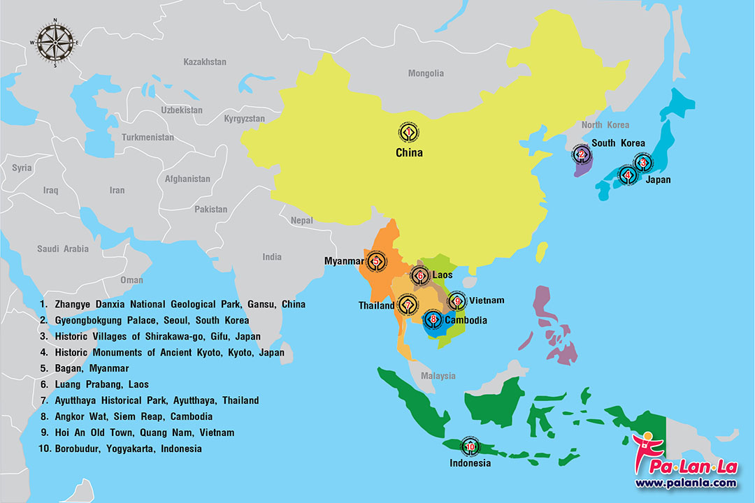 10 UNESCO World Heritage Sites in Asia